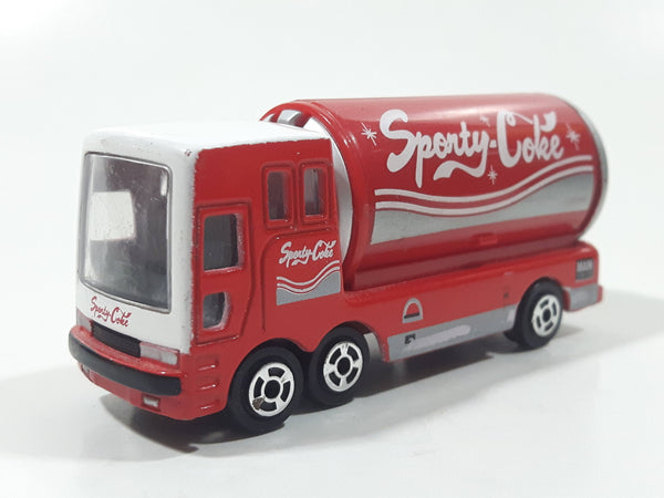 Very Hard To Find Rare Coca Cola Sporty Coke Truck Red and White Die Cast Toy Car Vehicle