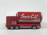 Very Hard To Find Rare Coca Cola Sporty Coke Truck Red and White Die Cast Toy Car Vehicle