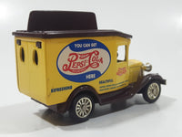 Golden Wheels Pepsi Cola Delivery Truck Yellow and Brown Die Cast Toy Car Vehicle