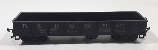 Varney HO Scale 2198 D & RGW 71 427 Gondola Black Plastic Train Car Vehicle
