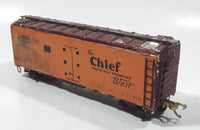 HO Scale Sante Fe S.F.R.D. 4313 Reefer Box Car Wood Metal Train Car Vehicle