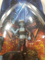 2005 Hasbro LucasFilm Star Wars Revenge Of The Sith Aayla Secura 4 1/4" Tall Toy Action Figure New in Package