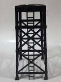 Black Metal Water Tower 8" Tall