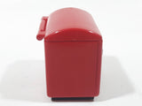 Miniature 2 1/4" Wide Red Plastic Beverage Cooler