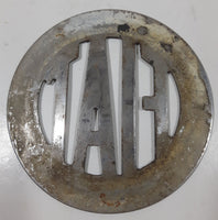 Vintage Fiat Round Metal Emblem Name Badge 4 1/8" Floor Shower Drain Cover