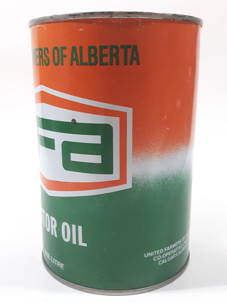 Vintage UFA United Farms of Alberta Extra H.D. SAE 30 Motor Oil 5 7/8