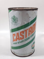 Vintage Castrol SAE 20 HD Motor Oil with Liquid Tungsten 6 1/2" Tall One Imperial Quart Metal Oil Can EMPTY