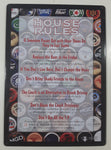2004 Mantis Design House Rules Beer Bottle Cap Themed 8 1/4" x 11 1/2" Metal Bar Sign