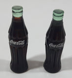 Set of 2 Coca Cola 1 5/8" Tall Miniature Plastic Bottles
