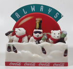 1998 Always Coca-Cola Coke Soda Pop Classic Bottles in Snow 3D Fridge Magnet with Polar Bears