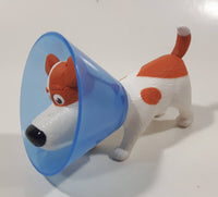 2019 McDonald's Secret Life Of Pets 2 Movie Bobbler Max Dog with Cone 3 1/2" Long Plastic Toy Figure