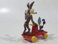 1989 McDonald's Warner Bros. Looney Tunes Wile E. Coyote & Roadrunner Train Handcar Toy Railroad Vehicle