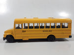 Welly No. 43601 School Bus with Flip Out Stop Sign Yellow Die Cast Toy Car Vehicle Missing Tires and Stop Sign