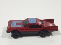 Unknown Brand #8 Dark Red Die Cast Toy Car Vehicle