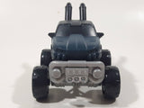 Monster Truck Dark Blue with Mouth Hood Plastic Die Cast Toy Car Vehicle