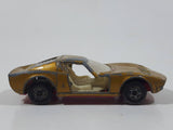 Vintage Lesney Superfast Matchbox Series No. 33 Lamborghini Miura Gold Die Cast Toy Car Vehicle