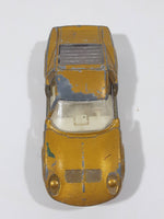 Vintage Lesney Superfast Matchbox Series No. 33 Lamborghini Miura Gold Die Cast Toy Car Vehicle