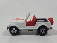 1986 Hot Wheels Jeep CJ-7 White Die Cast Toy Car Vehicle