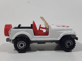 1986 Hot Wheels Jeep CJ-7 White Die Cast Toy Car Vehicle