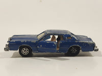 Vintage Yatming No. 1052 Ford Continental Mark IV Dark Blue Die Cast Toy Car Vehicle with Opening Doors