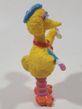 Vintage Applause Sesame Street Big Bird as Painter Artist 3 3/4" Tall PVC Toy Figure