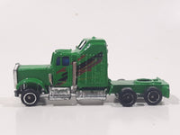 Unknown Brand Semi Tractor Truck Green Die Cast Toy Car Vehicle