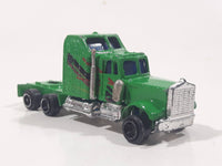 Unknown Brand Semi Tractor Truck Green Die Cast Toy Car Vehicle