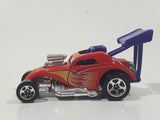 2001 Hot Wheels Hot Rods Fiat 500c Red Die Cast Toy Race Car Vehicle