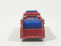 1982 Hot Wheels Fire Eater Red Fire Truck Die Cast Toy Car Vehicle BW Blue Lights Malaysia