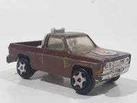Vintage 1982 Ertl Universal Studios The Fall Guy GMC Colt Pickup Truck Lee Majors Brown 1/64 Scale Die Cast Toy Car Vehicle