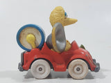 Vintage 1987 Playskool Sesame Street Big Bird Drum Music Band Car Die Cast Toy Car Vehicle