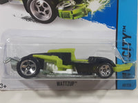 2014 Hot Wheels HW City Wattzup Black and Green Die Cast Toy Car Vehicle New in Package