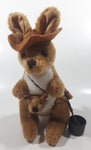 My Australia Kangroo with Joey and a Bucket 9 1/2" Stuffed Animal Plush Toy