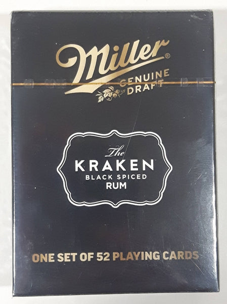 MGD Miller Genuine Draft The Kraken Spiced Rum 52 Set of Playing Cards New in Package