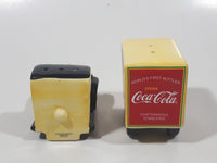 1996 The  Coca Cola Company Delivery Truck Shaped  4 1/4" Long Ceramic Salt and Pepper Shakers Set