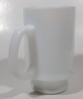 Vintage Walt Disney Productions America On Parade Betsy Ross Flag 4 3/4" Tall White Milk Glass Pedestal Cup