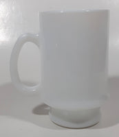 Vintage Walt Disney Productions America On Parade Betsy Ross Flag 4 3/4" Tall White Milk Glass Pedestal Cup