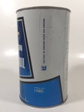 Vintage Simpsons Sears Allstate All Season Motor Oil 1 Quart 1.13 Litres SAE 10W-30 Blue and White Metal Oil Can FULL