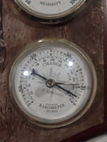 Springfield Bart DeCeglie Deer Buck Wildlife Barometer Hygrometer Thermometer 8 1/2" x 14" Wood Plaque Weather Station