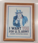 Uncle Sam I Want You For U.S. Army Nearest Recruiting Station 12" x 15" U.S. Government Printing Office 1999-748-283 Poster Print