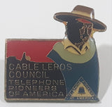 Cable Leros Council Telephone Pioneers of America Enamel Metal Lapel Pin