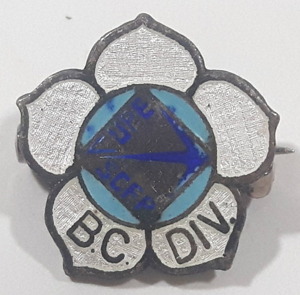 Vintage CUPE SCFP Union B.C. Div. British Columbia Division Enamel Metal Lapel Pin