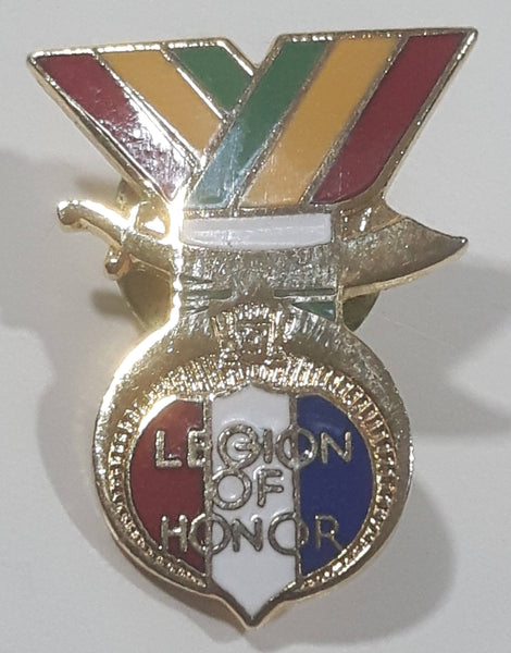 Shriner's Masonic Free Masons Legion of Honor Military Unit Enamel Metal Lapel Pin