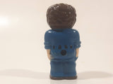 Happyland Handyman Mechanic in Blue Clothes 2 1/2" Tall Plastic Toy Figure