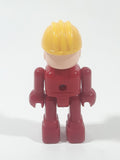 Lego Duplo Man Construction Worker Red with Yellow Hat 2 3/4" Tall Toy Action Figure