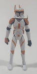 2008 Hasbro LFL Star Wars Clone Wars Clone Trooper Commander Cody 4" Tall Toy Action Figure