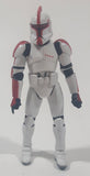 2003 Hasbro LFL Star Wars Clone Wars Clone Trooper Red 4" Tall Toy Action Figure