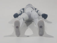 2008 Hasbro LFL Star Wars Clone Wars Clone Trooper Blue 4" Tall Toy Action Figure