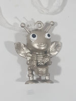 Bug Band Paratroopers Silver Flying Bug Insect with Drum Parachute Attachment 1 3/8" Tall Toy Figure