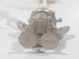 Bug Band Paratroopers Silver Flying Bug Insect with Drum Parachute Attachment 1 3/8" Tall Toy Figure